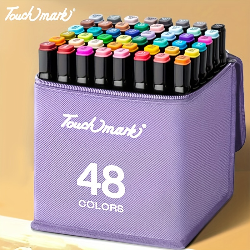 Touchmark Marker Set 48/80 Colors Quick dry High ink Dual - Temu Philippines