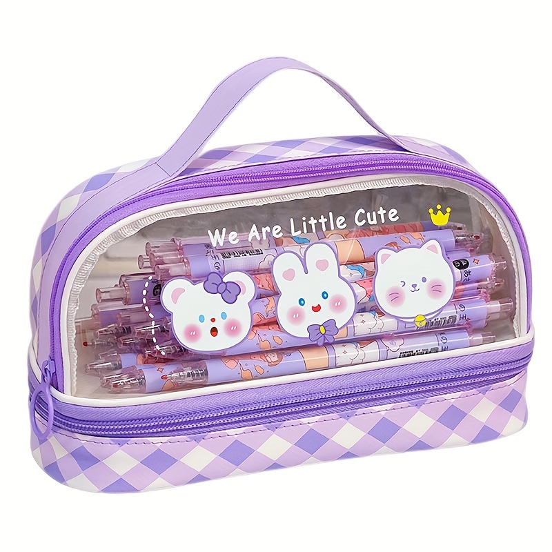 Large capacity Pencil Case Cute Pencil Pouch For Girls Boys - Temu