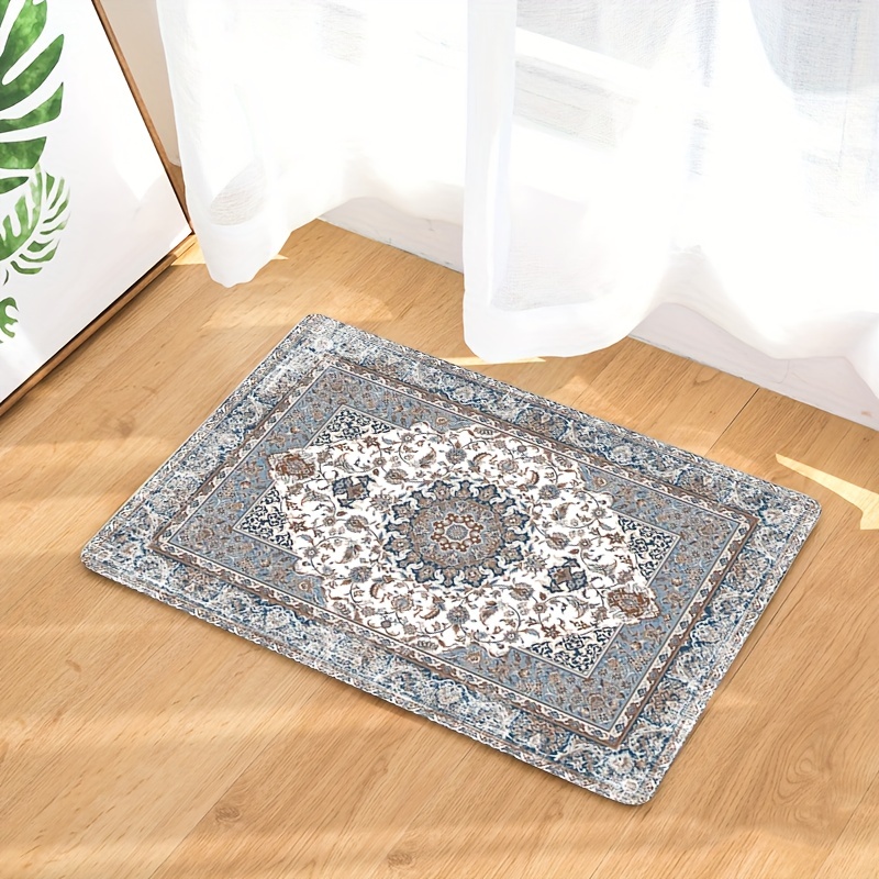 Bohemian Patterned Door Rug Dirt Resistant Home Living Room - Temu