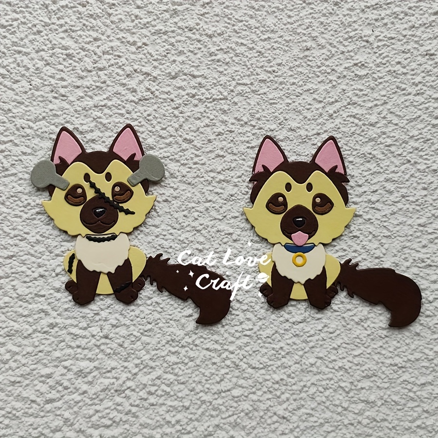 Lovely Dogs Metal Cutting Dies Craft Die Cuts For Card Making