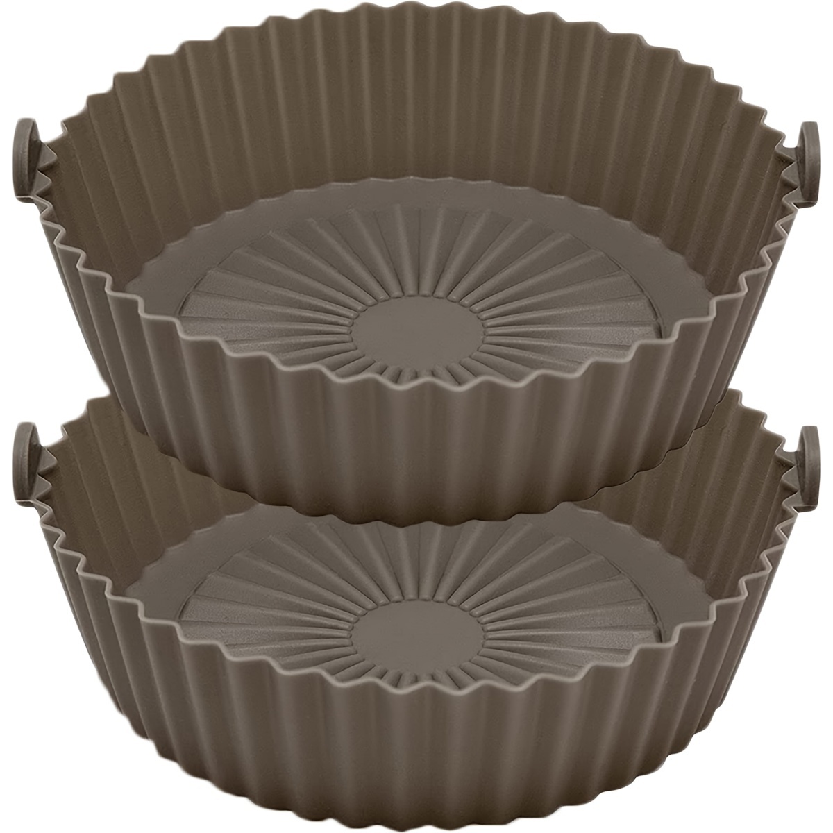 High Temperature Resistant Folding Silicone Air Fryer Basket Baking Pan  Inner Basket Silicone Pot Air Fryer - Temu