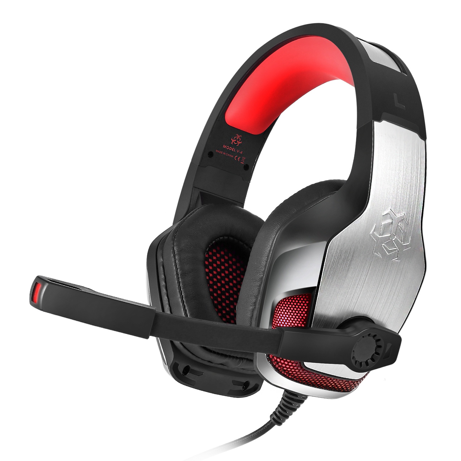 BENGOO G9000 Auriculares estéreo para juegos para PS4 PC, Xbox One PS5,  cancelación de ruido sobre la oreja auriculares con micrófono, luz LED,  sonido