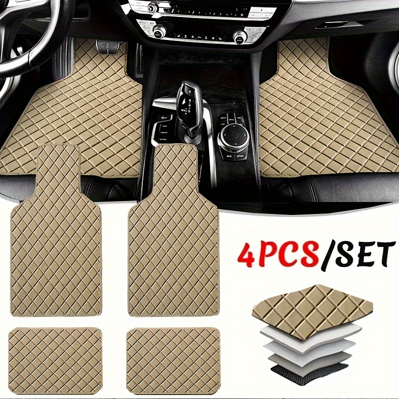 Custom Tapetes para carro para Sedán SUV Coche Deportivo Hombres Damas  Protección Cobertura Completa Almohadilla Antideslizante Cuero Alfombras  para