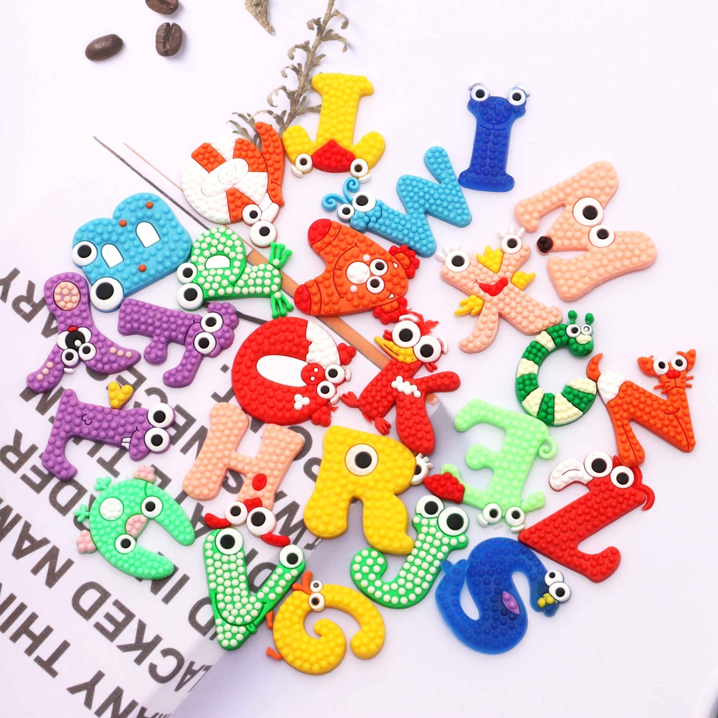 26pcs Letters Style Shoe Charms for Clog Shoes Wristband Bracelet Party Gifts,Temu