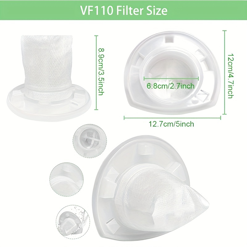 Pvf110 Replacement Vacuum Filter For Black And Decker Handheld Pivot Vacuum  Bdh2000pl Bdh2020flfh Phv1410 Phv1810 Phv1210 Bdh2020fl, Washable Hand Vac  Filters, - Temu