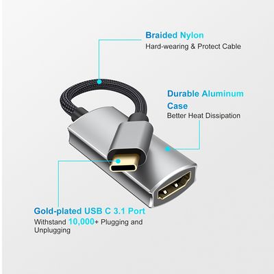 Type-c To Hdmi Adapter Cable Type-c To Hdmi Mobile Phone Projection, Mobile Phone Screen Projection 4k/60hz