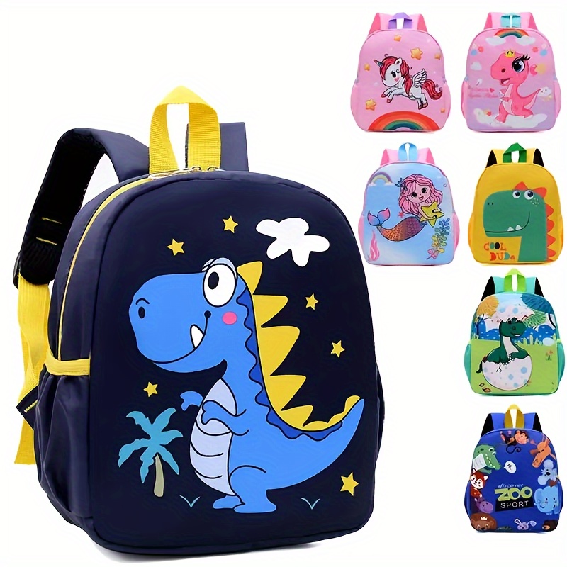 

1pc Animal Backpack Cute Cartoon School Backpack Ultra Lightweight Reduced Backpack Boys And Girls School Open Backpack