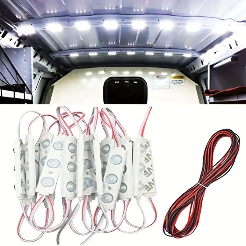 20 Modules Van) Light Car Interior Light Bright White - Temu