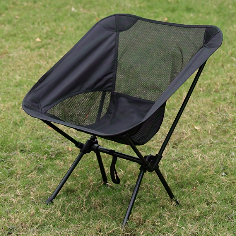 1pc Portable Outdoor Moon Chair For Camping Fishing And Home Use