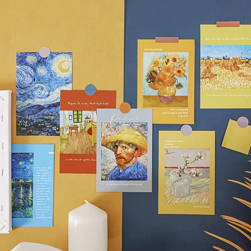 Van Gogh Art Postcards: Famous Painting Bulk Pack School - Temu