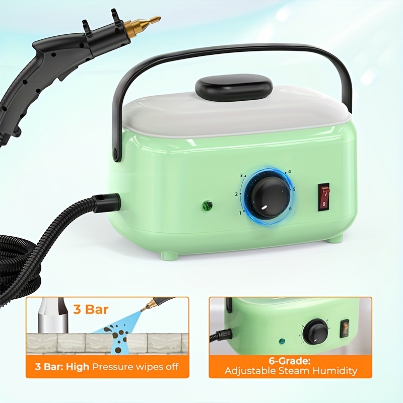 Moongiantgo Limpiador a vapor de alta presión, 2500 W, portátil, de alta  temperatura, para baño, máquina de limpieza para uso doméstico, baldosas de