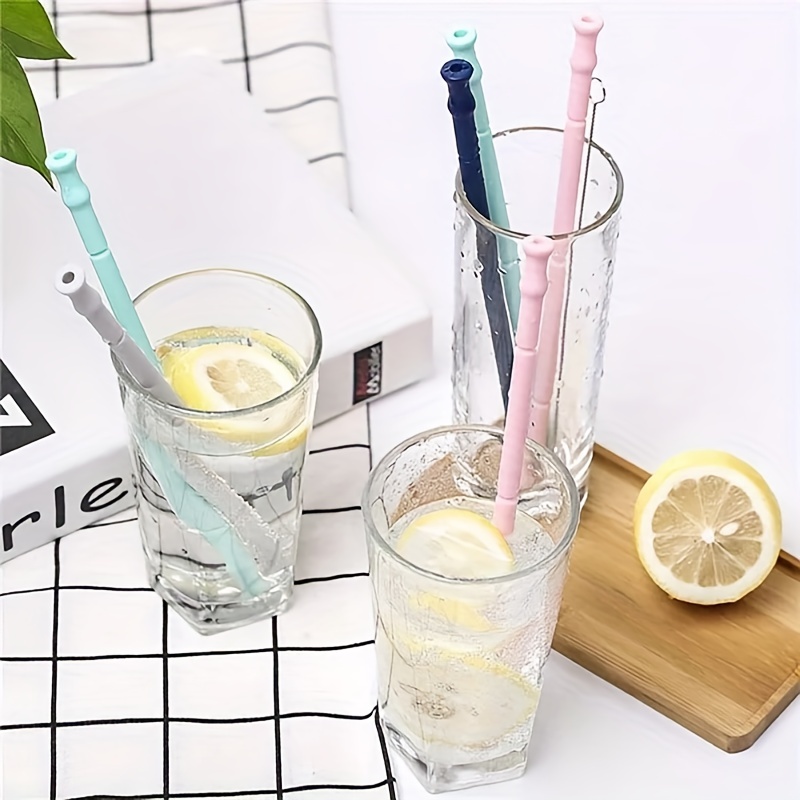 Heat Resistant Silicone Heart Straw With Cleaning Brush - Reusable Straw  For Milk, Water, Cocktails - Decorative Straw For Festivals, Parties,  Weddings, Cocktail Bars, Beaches, And Kitchens - Back To School Supplies -  Temu