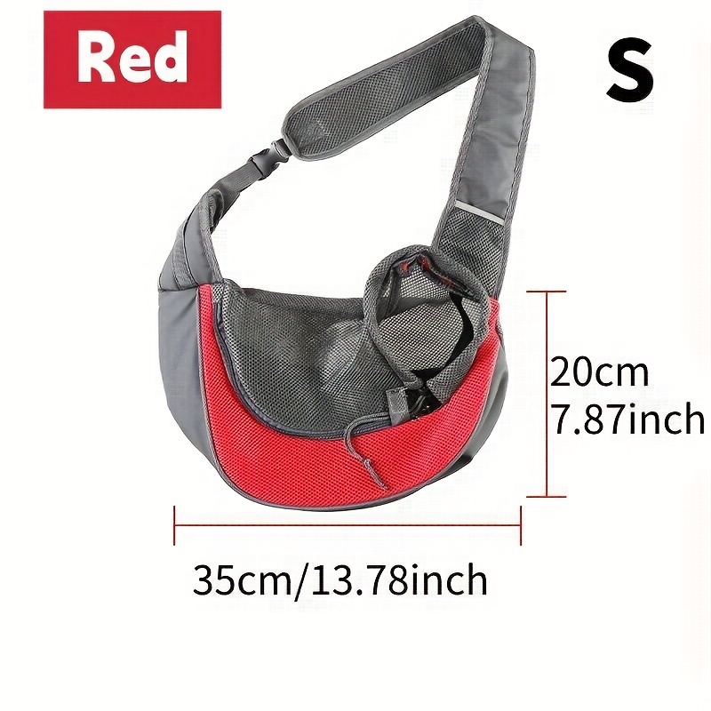 SlowTon Dog Carrier Sling - Hard Bottom Support Dog Carriers for Small Dogs  with Adjustable Padded Shoudler Strap, Dog Purse for Puppy Cat Pet with
