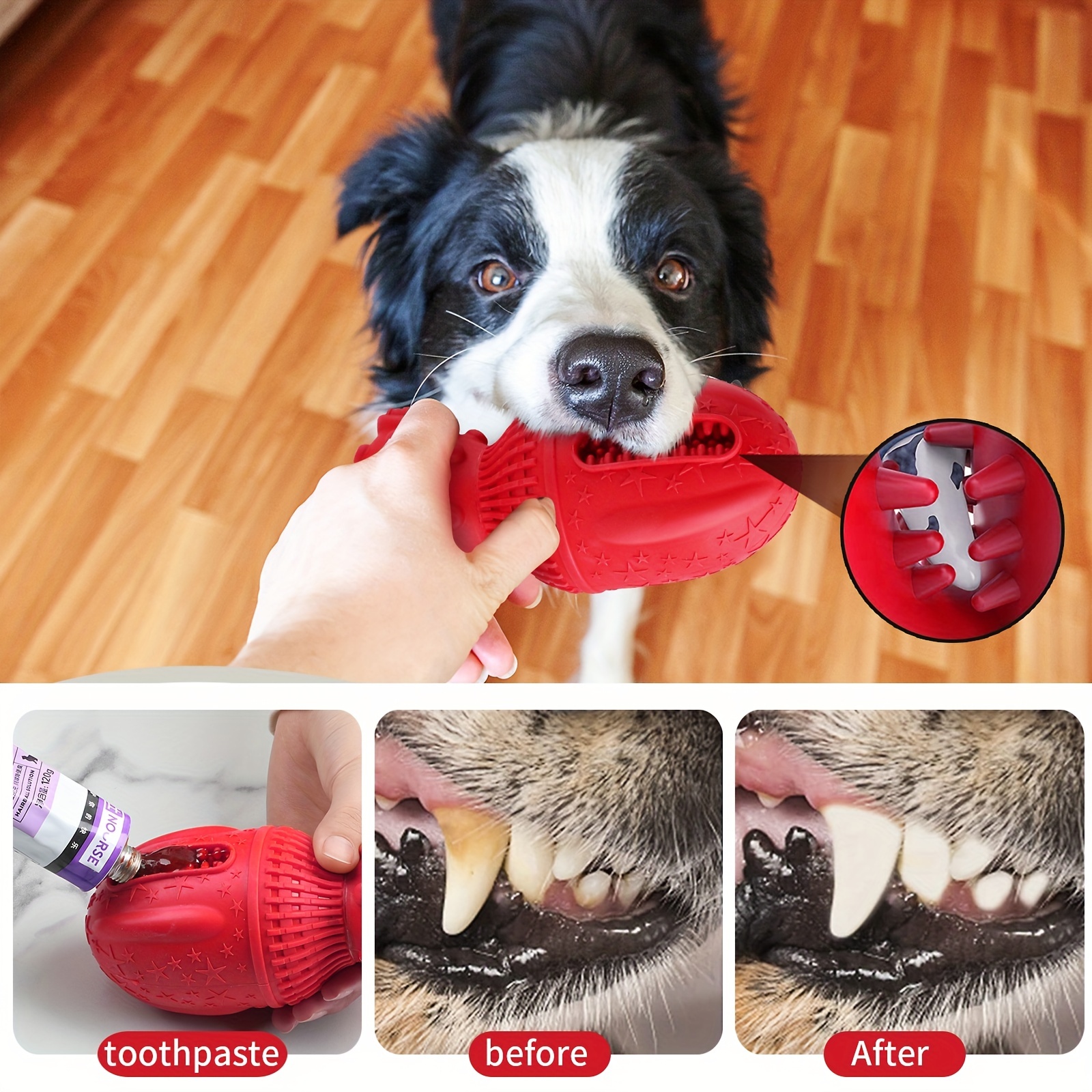 PcEoTllar Tough Dog Bone Chew Toy for Aggressive Super Chewers