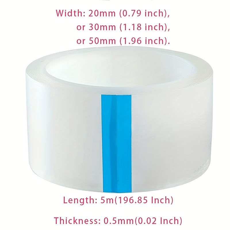 5m Wall Sealing Sticker High-strength Adhesive Stick Firmly 0.5mm Kitchen  Transparent Waterproof Adhesive Tape for Wall