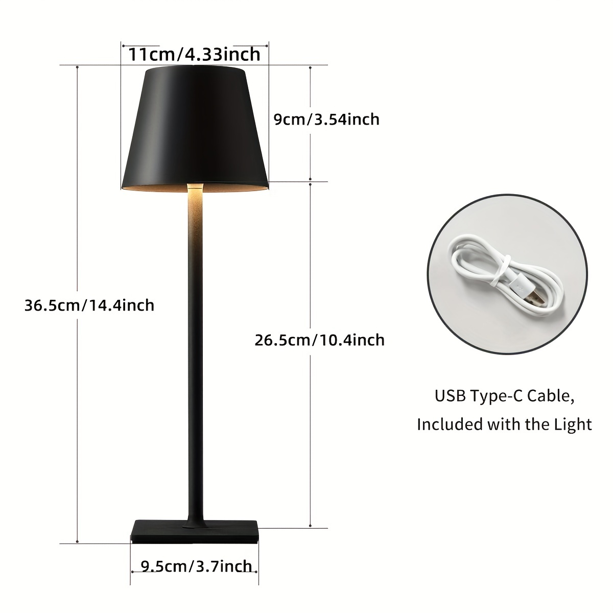 Lampe de table design rechargeable tactile LED - Lampe de chevet