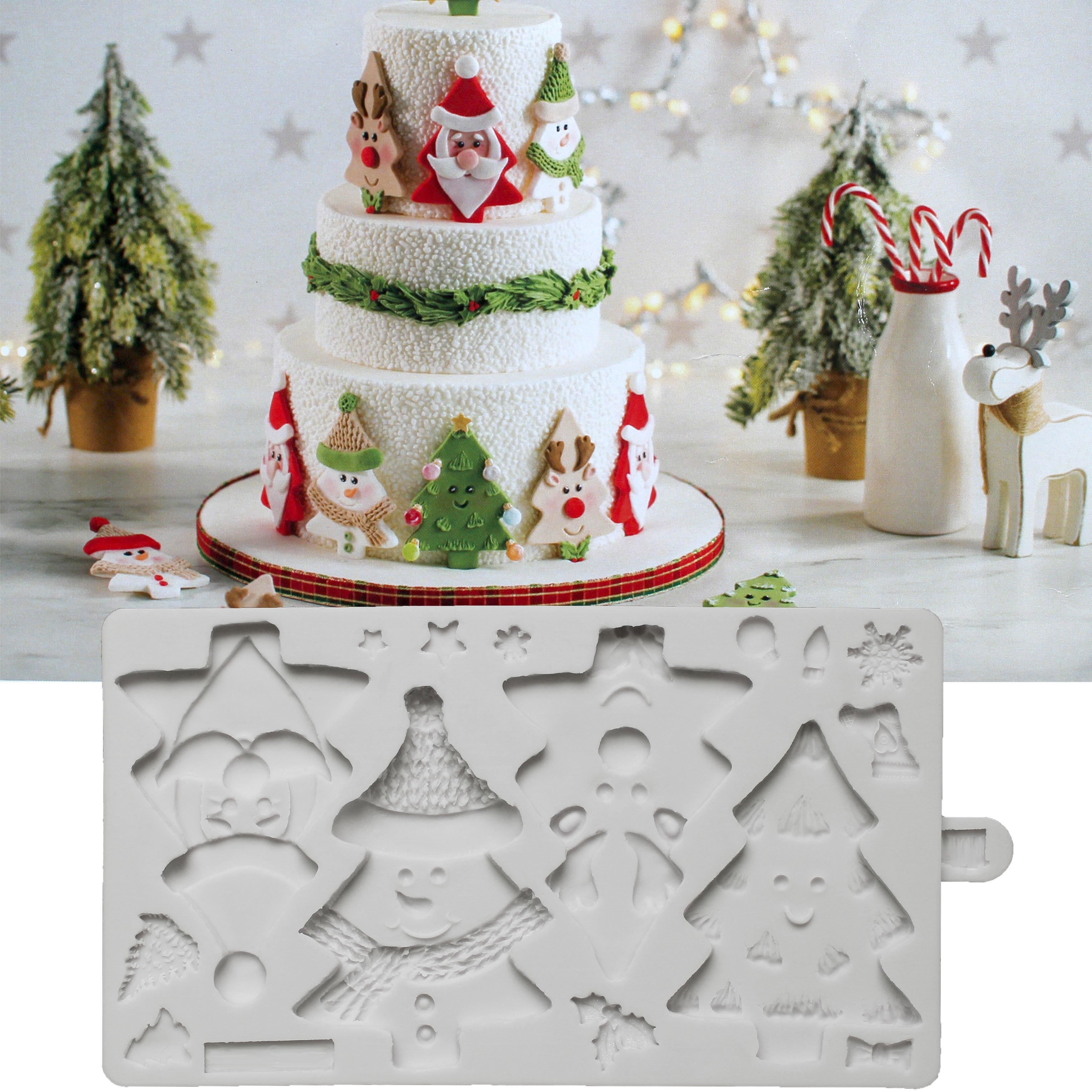 3D Silicone Christmas Baking Molds, Christmas Tree Cake Pan, Tree