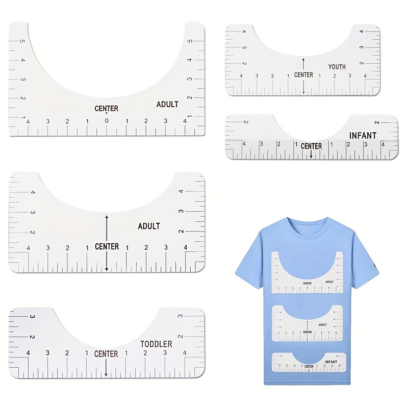 Tshirt Ruler Guide For Vinyl Alignment T Shirt Rulers To - Temu