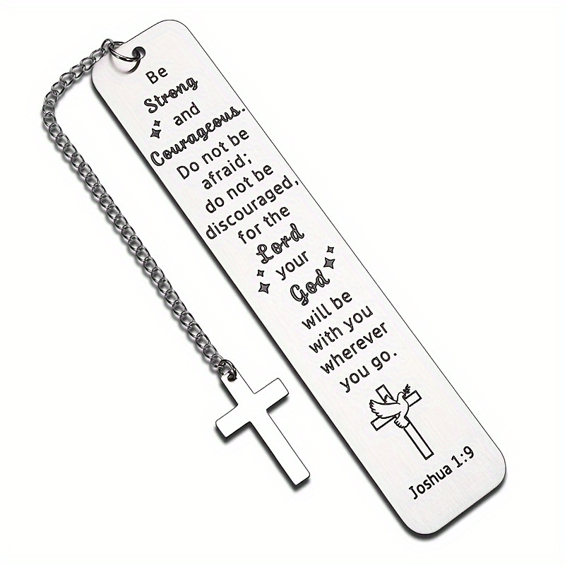 Stocking Stuffers for Women Faith Christian Gifts for Men Male Religious  Bookmark with Chain for Son Daughter Birthday Bible Verse Baptism Gifts for