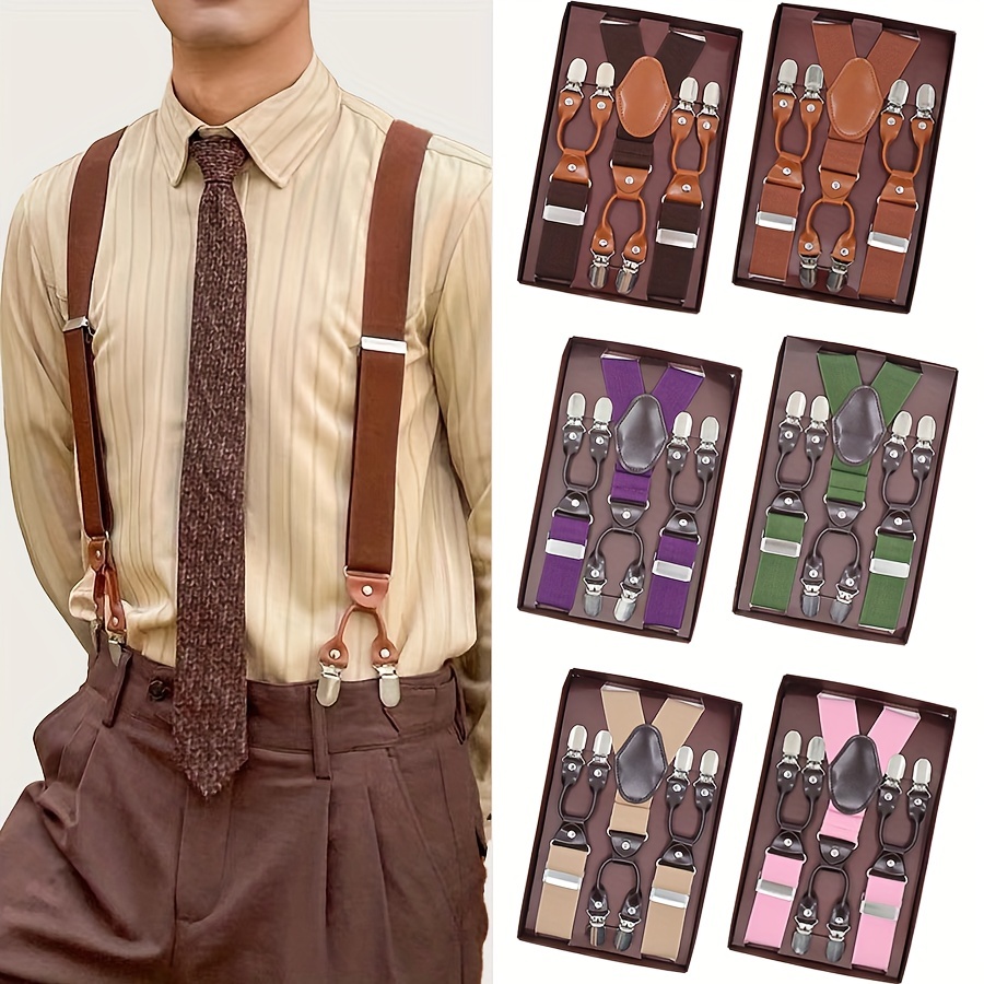 1pc Suspenders With Side Clip Mens Back Strap Elastic Suspenders Cross  Suspenders Strap For Men Ideal Choice For Gifts - Jewelry & Accessories -  Temu Canada