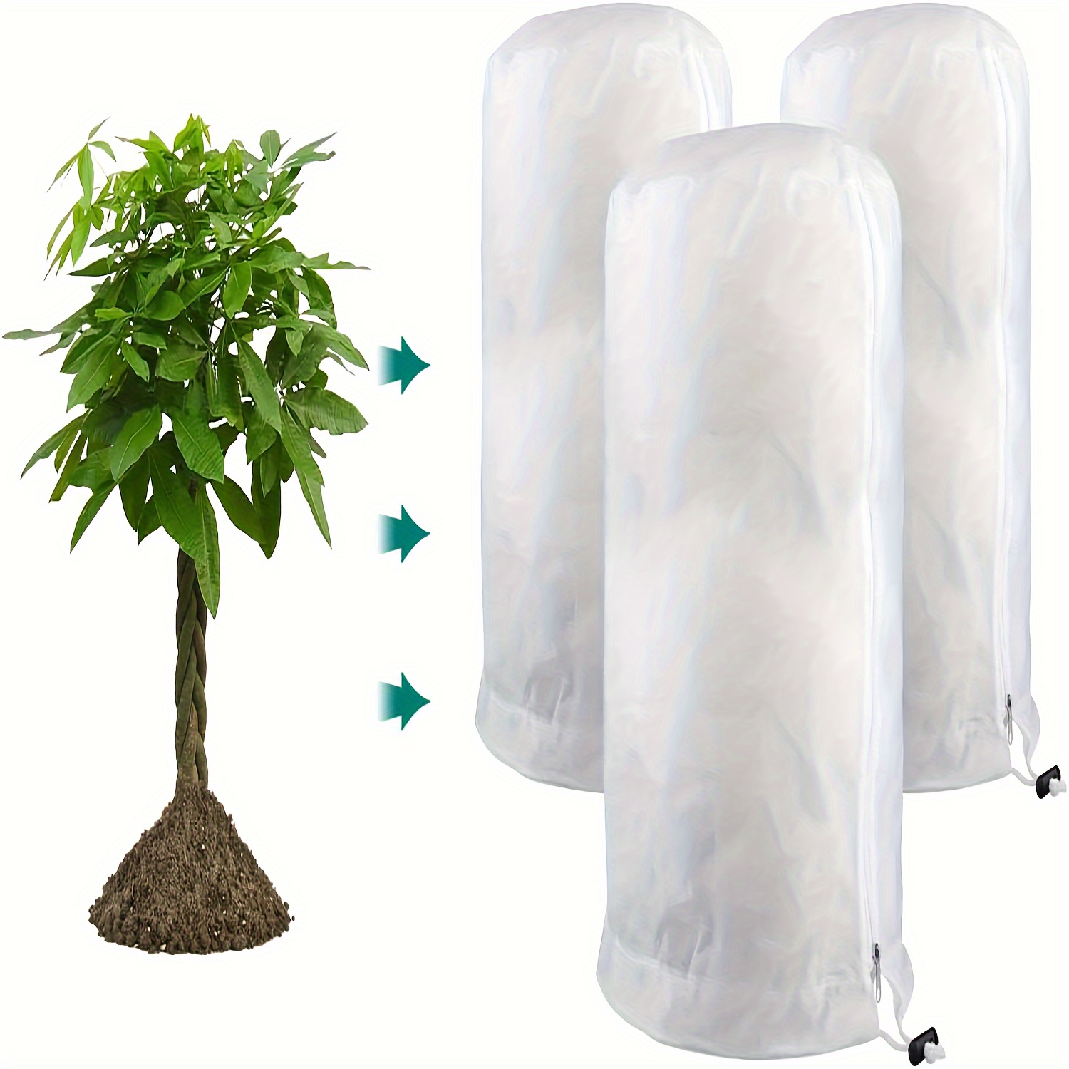 Film de protection PE pour plantes d'extérieur sac antigel transparent