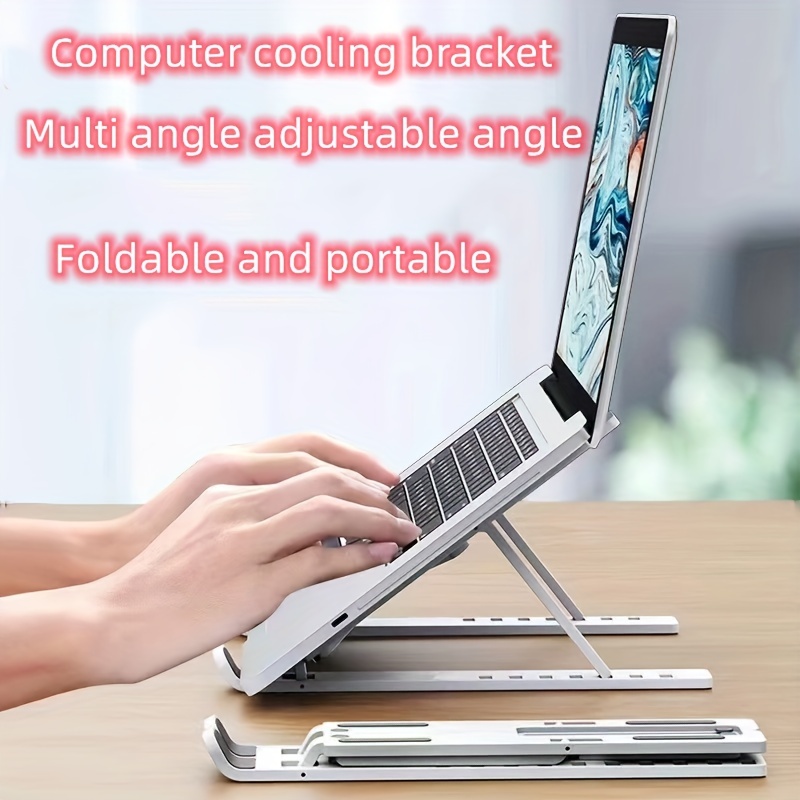 Support PC Portable Pliable à Surélever 6 Angles Réglable