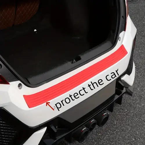  Protection de pare-chocs arrière pour voiture, noir, protection  de coffre en caoutchouc résistant aux rayures pour portes d'entrée pour  SUV, voitures et véhicules (90 cm) (noir)