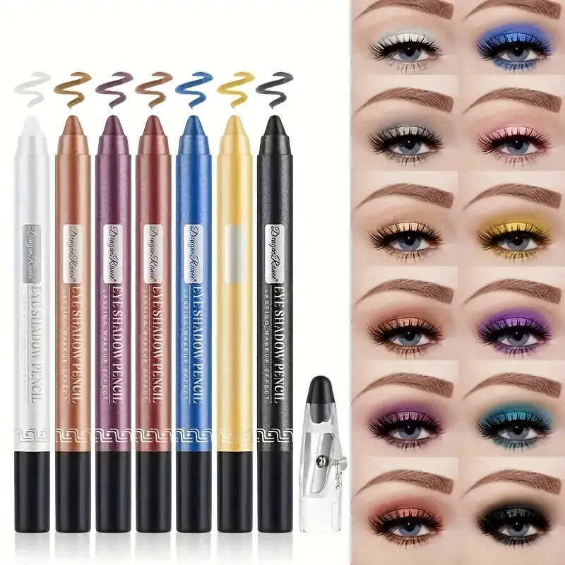 12 Colors Pearly Eyeshadow Pen Blue