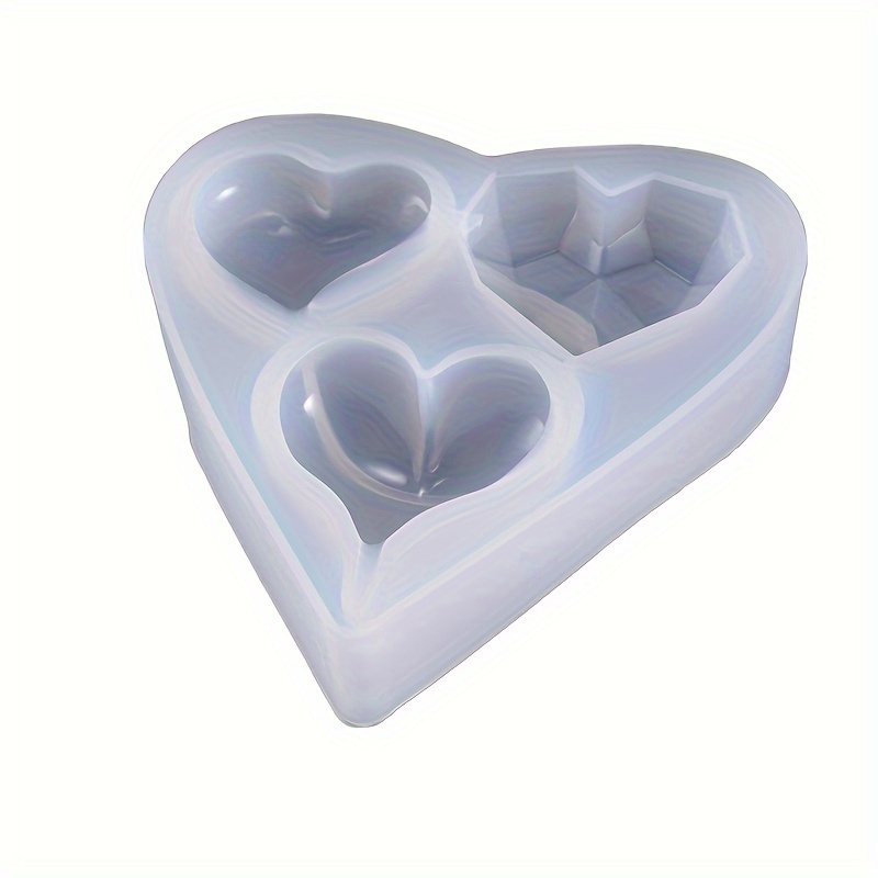 1pc Heart Shaped Silicone Molds Crystal Epoxy Resin Mold Jewelry Making  Supplies