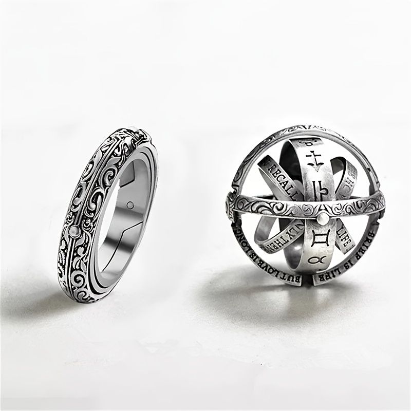 Creative Retro Ball Shaped Ring for Men