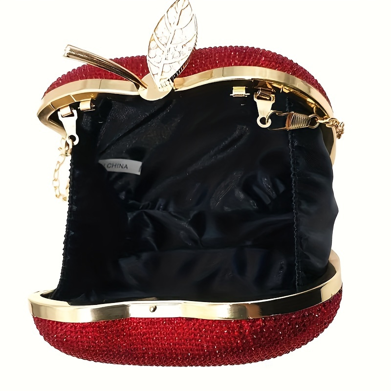 Toutou Heart Shaped Handbag, Trendy Chain Crossbody Bag, Mini Clutch Purse  For Wedding Prom Evening - Temu