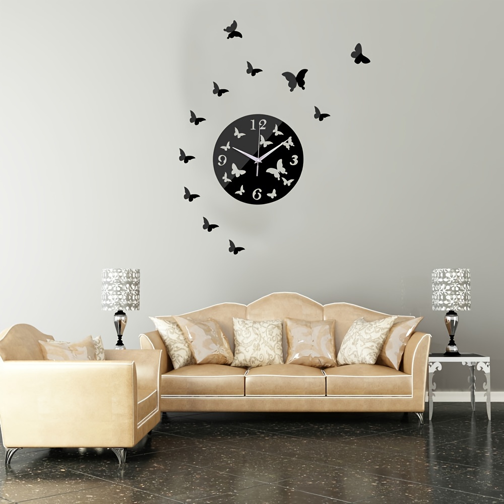 Modern Clock Diy Living Rooms | Big Decorative Clock Wall - 3d Diy Wall  Clock Modern - Aliexpress