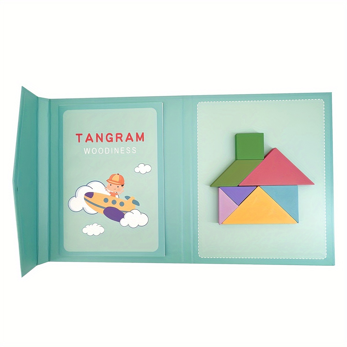 Janod Magnetibook Tangram Puzzle - Happy Little Tadpole