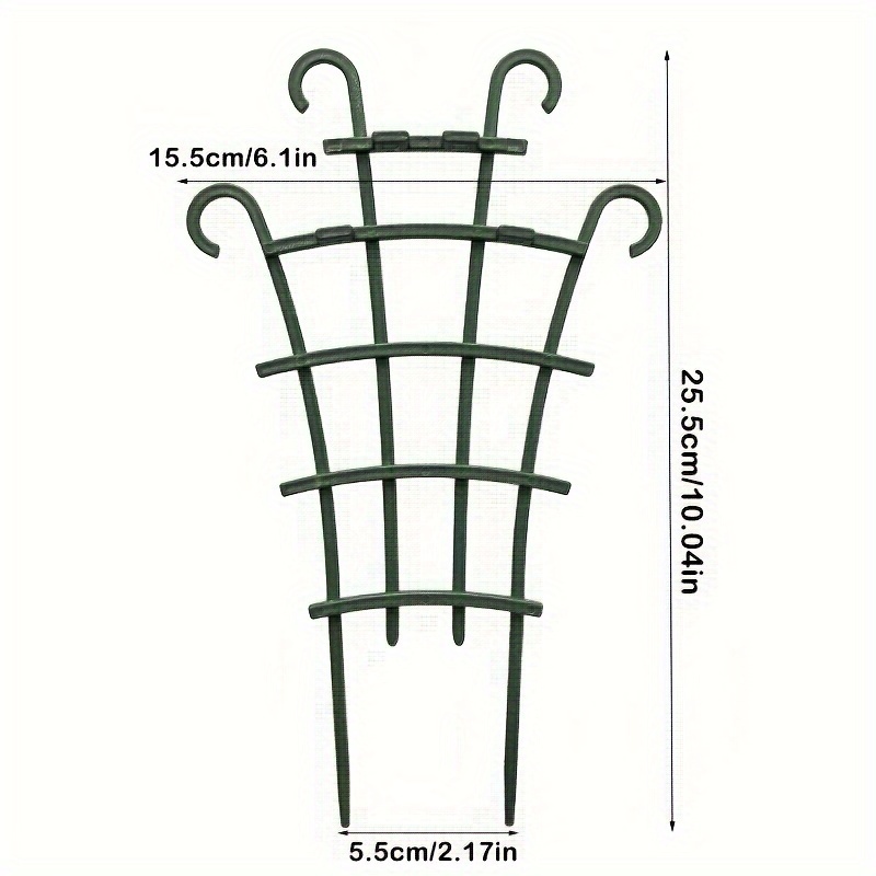 E-shop 4/8/12 Stk., Gitter für Topfpflanzen, Mini-Garten-Gitter für Kletterpflanzen Stapelbare Pflanzengitter für den Innenbereich aus Kunststoff
