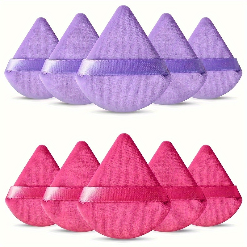 Comprar Esponja Triangular para polvo, cojín de aire cosmético, base  correctora, polvo suelto, esponjas de maquillaje, 2 uds.