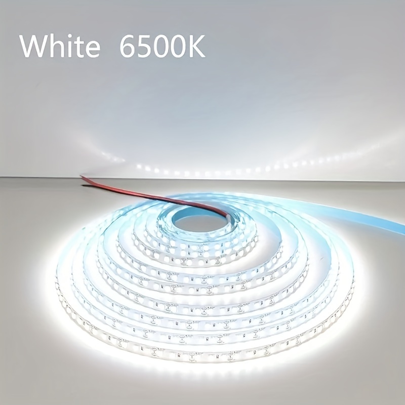 12v Led Strip Light White Dimmable Vanity Lights 6000k Super - Temu