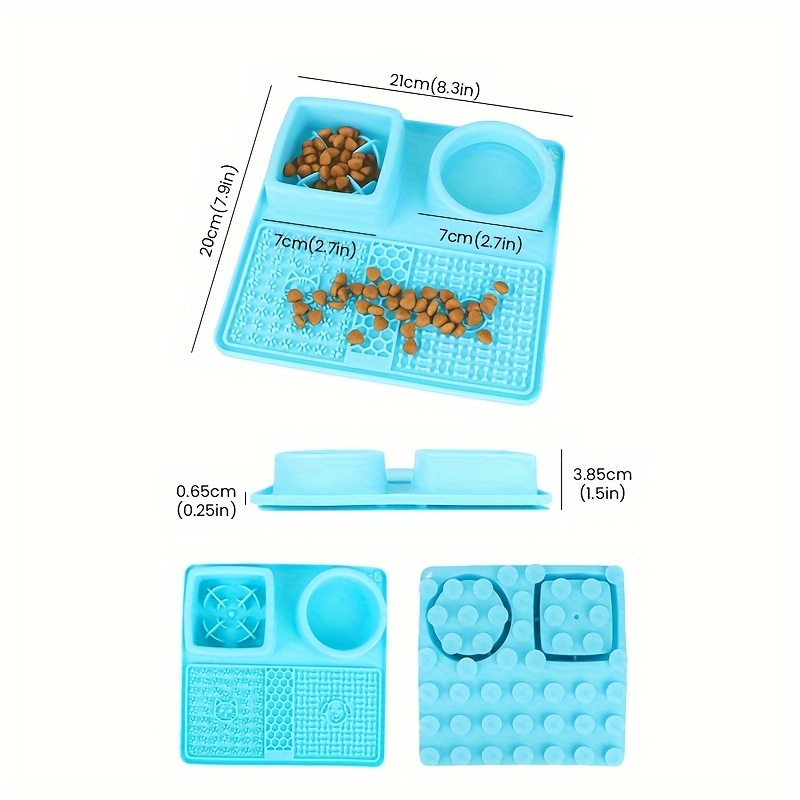 1pc-pet Out Slow Licking Mat Feeder With Suction Cup Disc Slow Feeding Mat