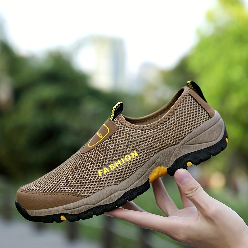 Chaussures Décontractées Respirantes En Maille Résistantes À L'usure Pour  Hommes Pour Voyager Et Faire Du Jogging - Temu France