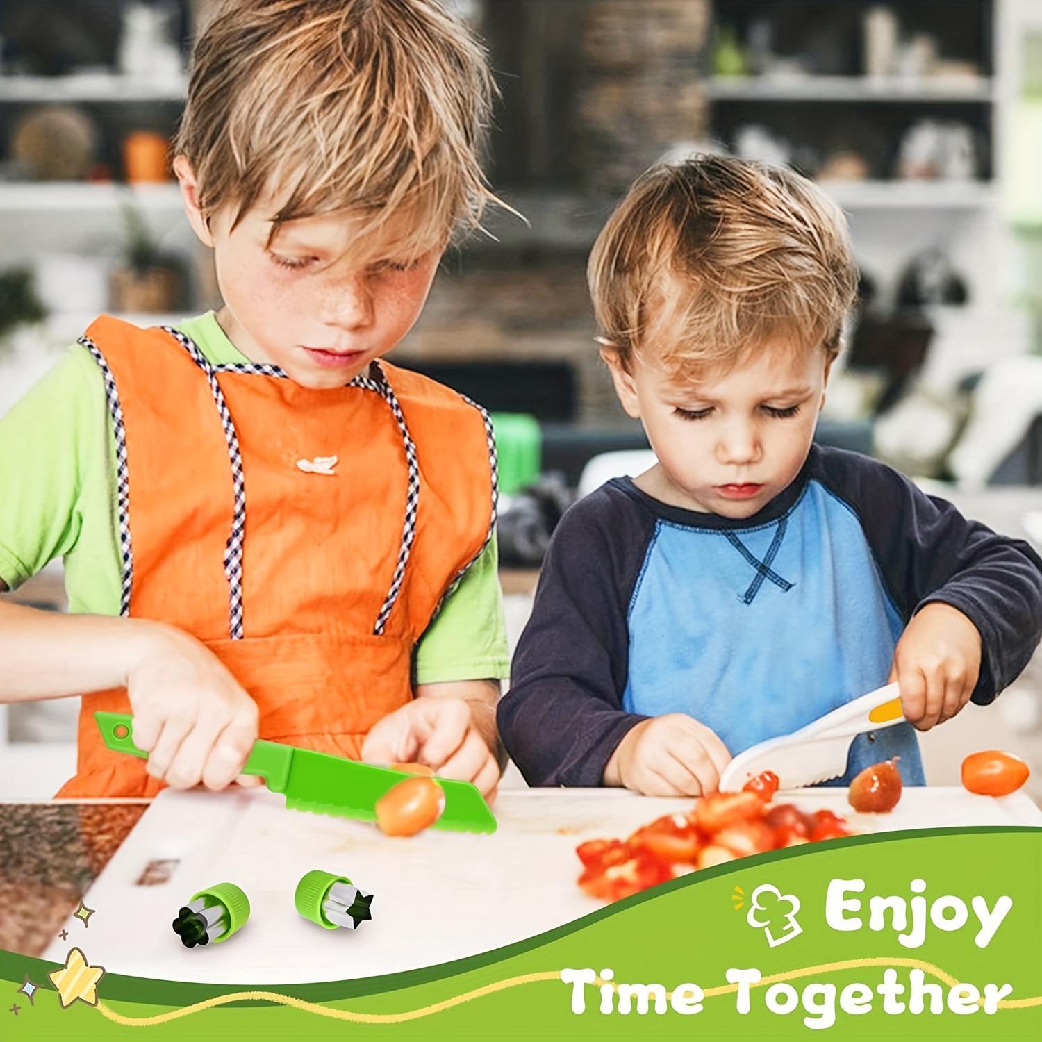  LUOLAO Cuchillo de madera para niños, cuchillo Montessori para  niños, herramienta de cocina para cocina real : Hogar y Cocina