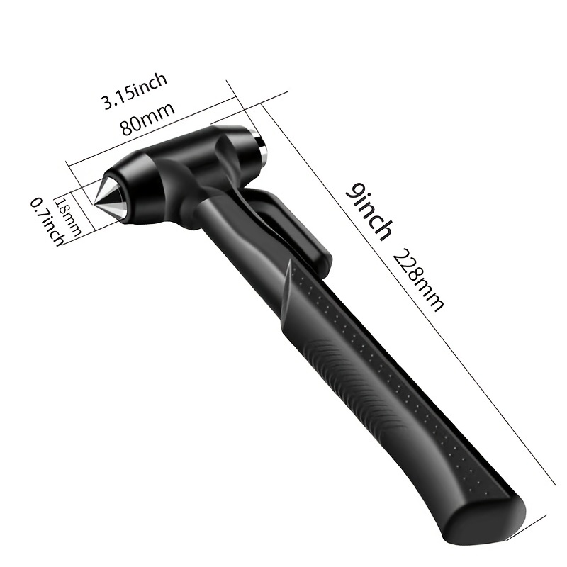 Briseur de verre de voiture avec coupe-ceinture de sécurité, outil d'évacuation  automobile, brise-vitres en métal, marteau de sécurité Emergecy pour les  accidents de voitureMarteau de sécurité automobile (SILV)