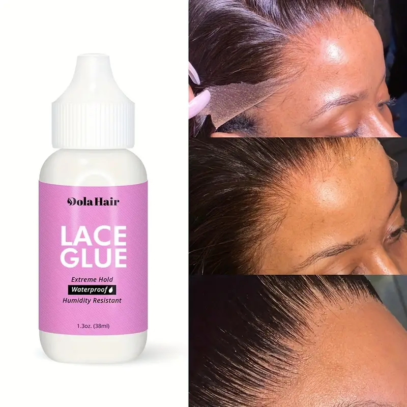 Lace Wig Glue Hair Replacement Adhesive 1.3oz 38ml, Lace Glue Waterproof Wig Adhesives, Christmas Gifts,Temu