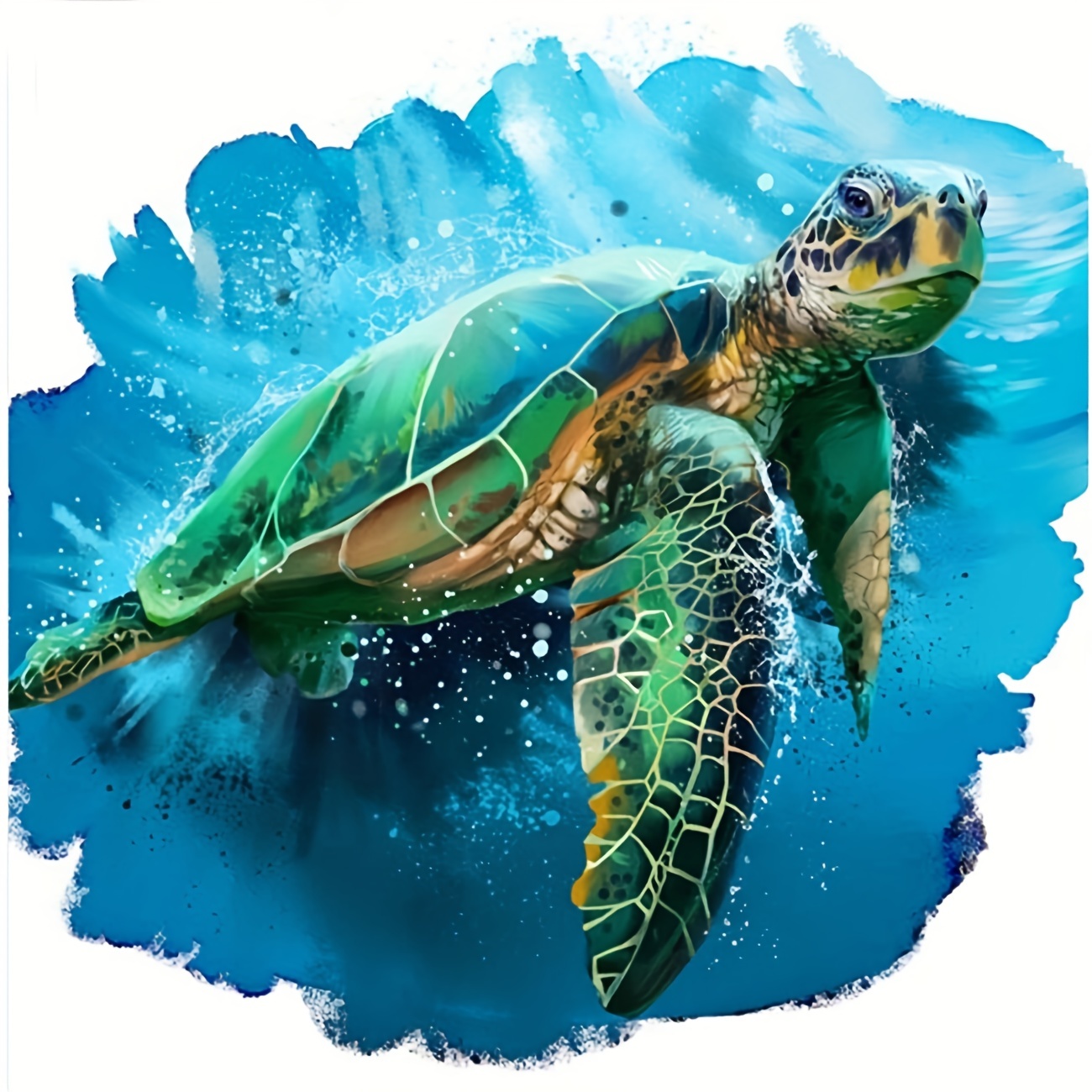 Diamond Painting Ornament 5d Diy Diamond Art Sea Turtle - Temu