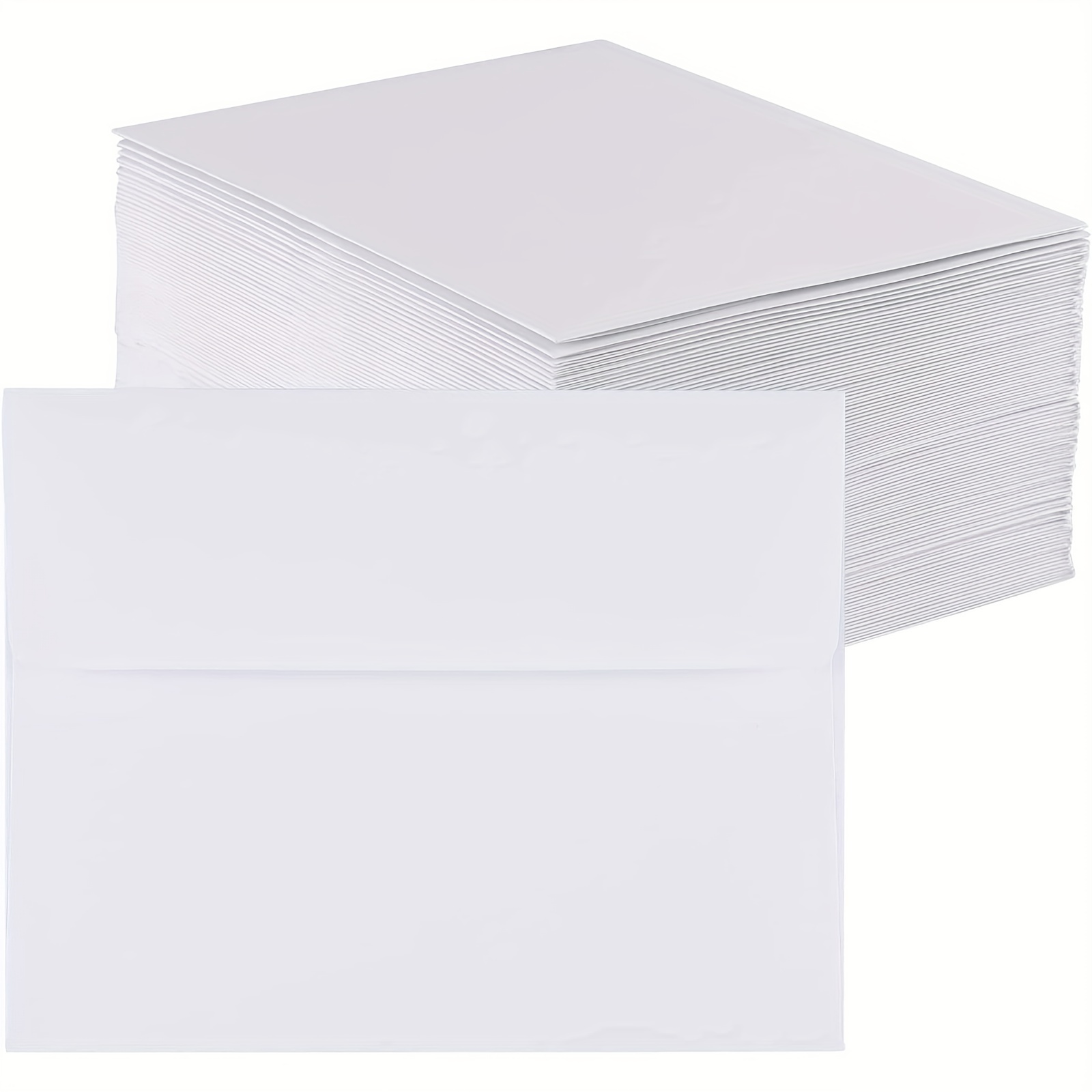 100-Pack #10 Black Envelopes with Square Flap for Mailing, Invitations,  Gift Cer