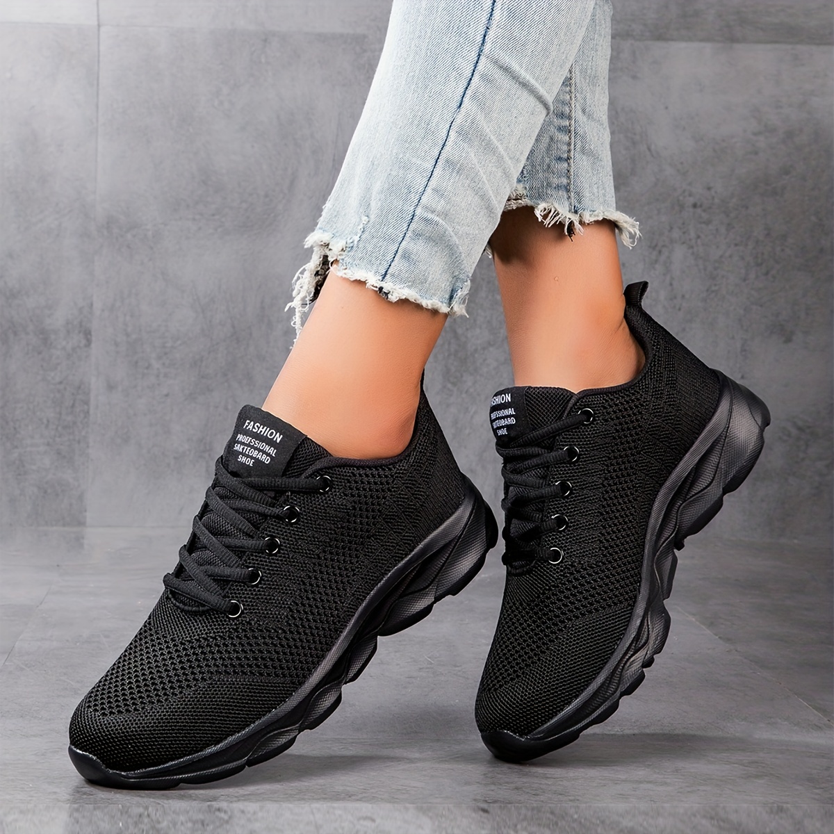Womens Knit Sneakers Lightweight Casual Running | Free Shipping For New Users | Temu