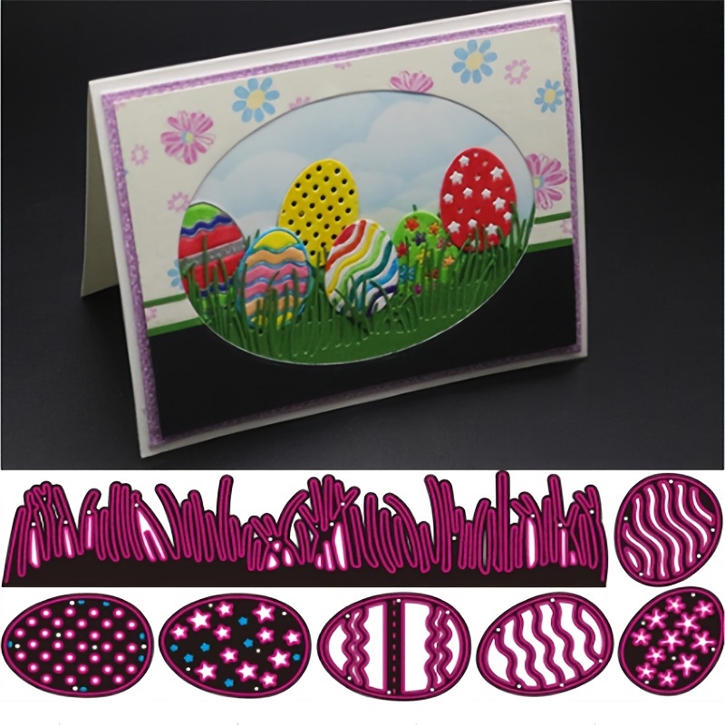 

A Diy Scrapbook Sheet, Mini Composite Festival Egg, Card Self-made Handmade Golden Embossing Mold, Carbon Steel Cutting Die