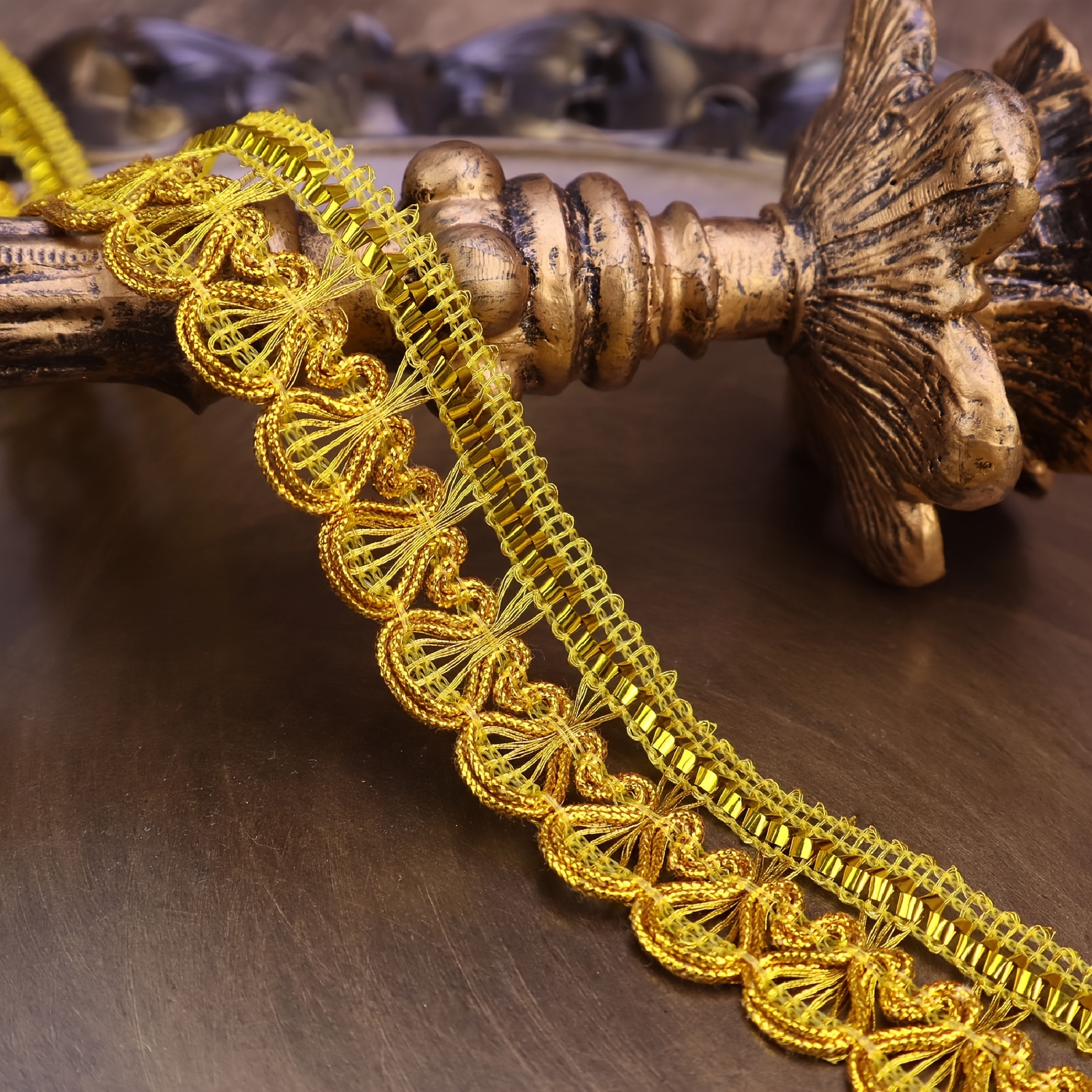 Of Braided Lace Trim, 1 Inch Wide Ribbon For Lamp Projects, Sewing, And Costumes