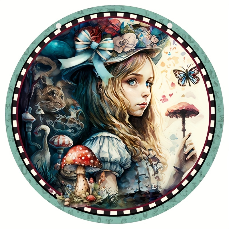 Alice in Wonderland Party Decoration, Yard Sign, Alice in