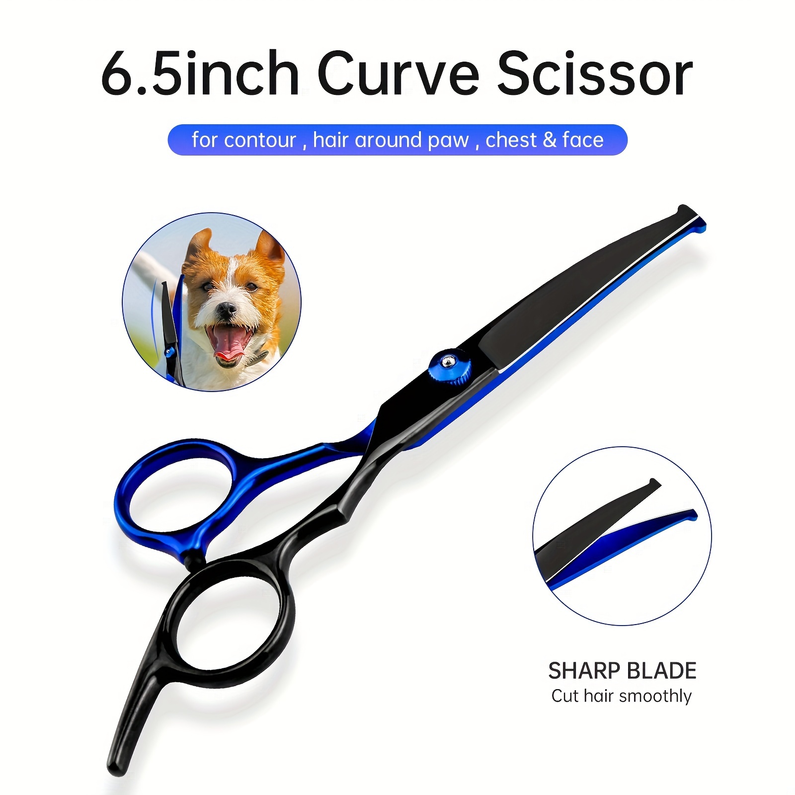 Pet Scissors Dog Scissors Professional Pet Cleaning Beauty - Temu