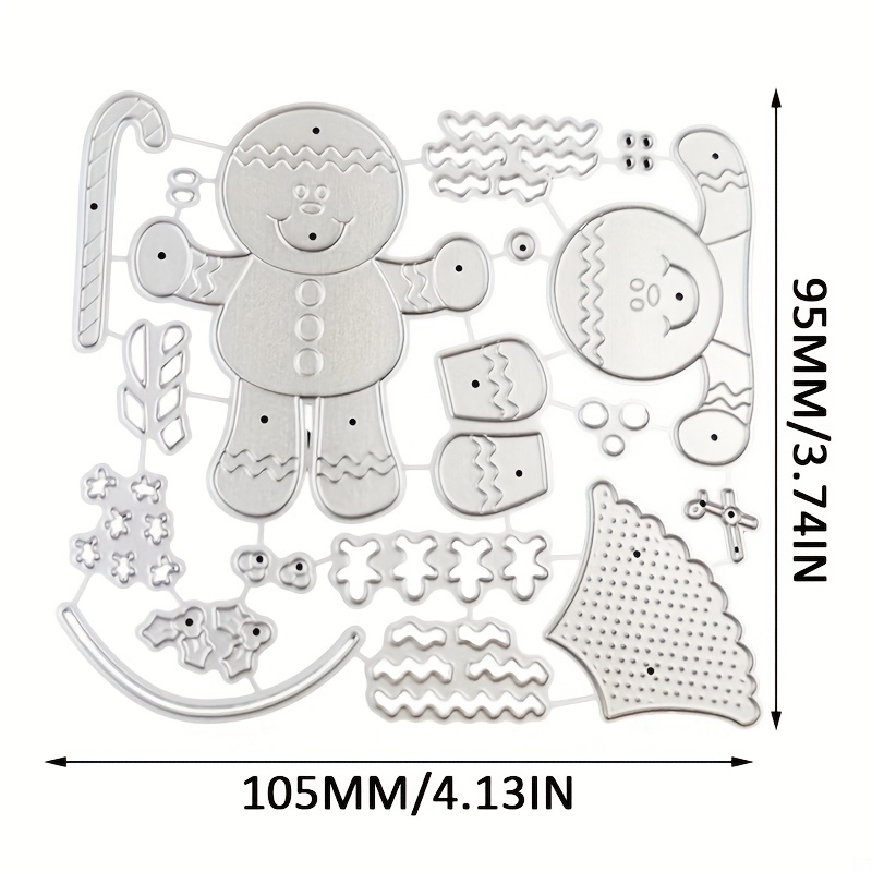  ZFPARTY Cute Gingerbread Man Metal Cutting Dies Stencils for  DIY Scrapbooking Decorative Embossing DIY Paper Cards : Arts, Crafts &  Sewing