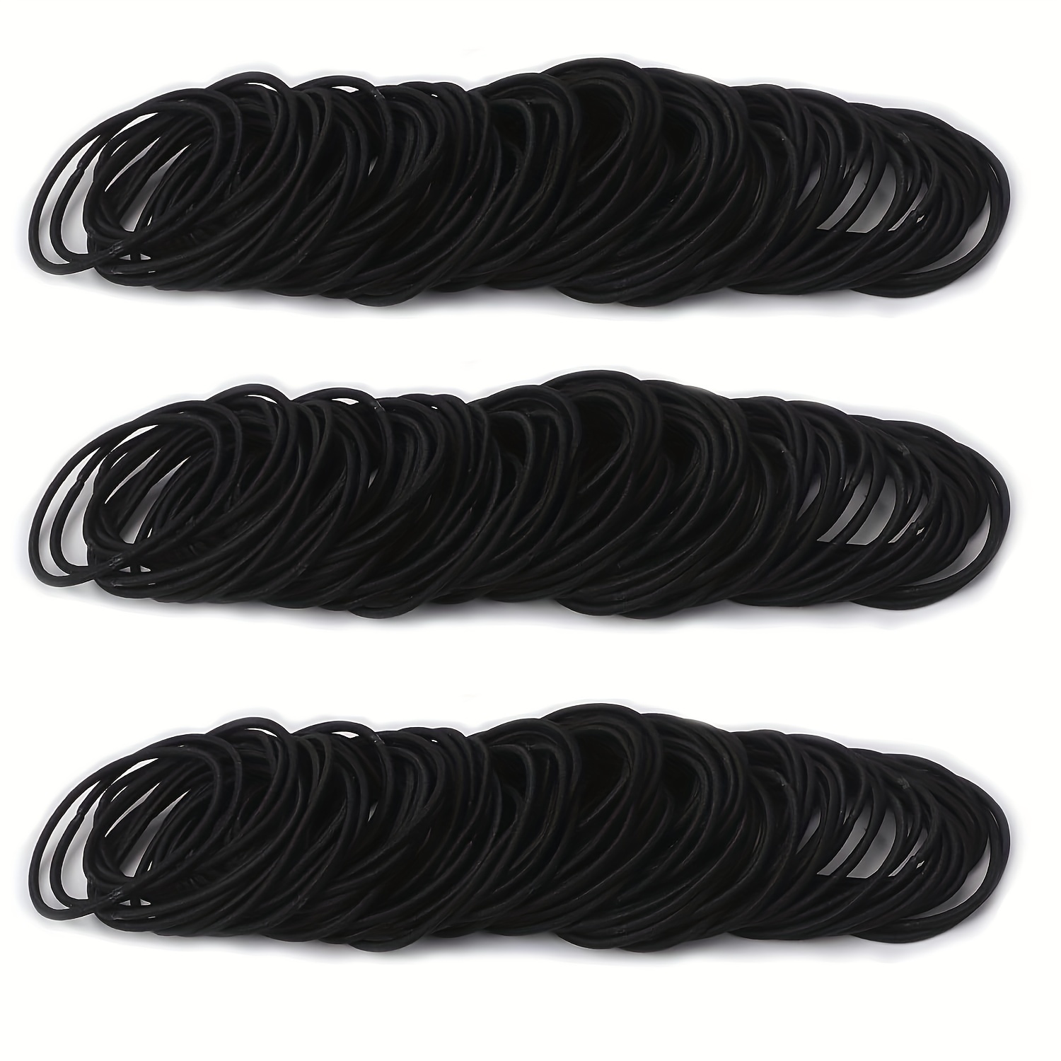 Elastics Extra Long Hair Ties, Black Seamless High Elastic Stretch Hair  Ties Ponytail Holders Hair Bands Accessories Rubber Band, 20/50Pcs